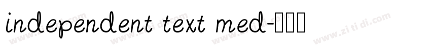 Independent Text Med字体转换